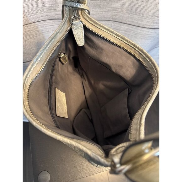 Coach Metallic Leather Bucket Legacy Bag - Picture 4 of 4